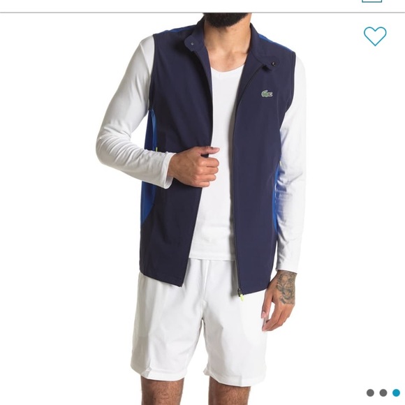 NEW Lacoste Men’s Golf Rain Vest - Picture 2 of 10